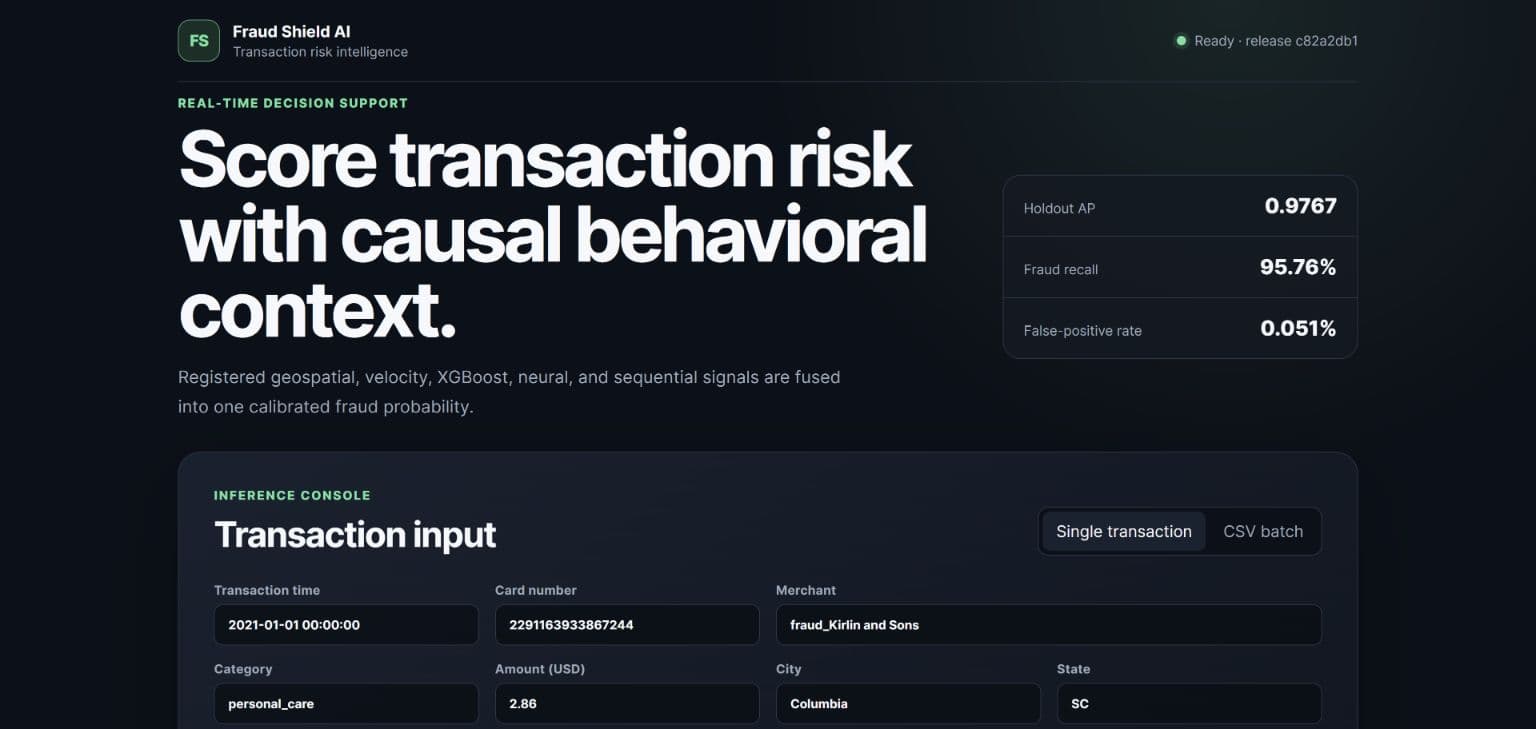 FraudShield-AI case study preview